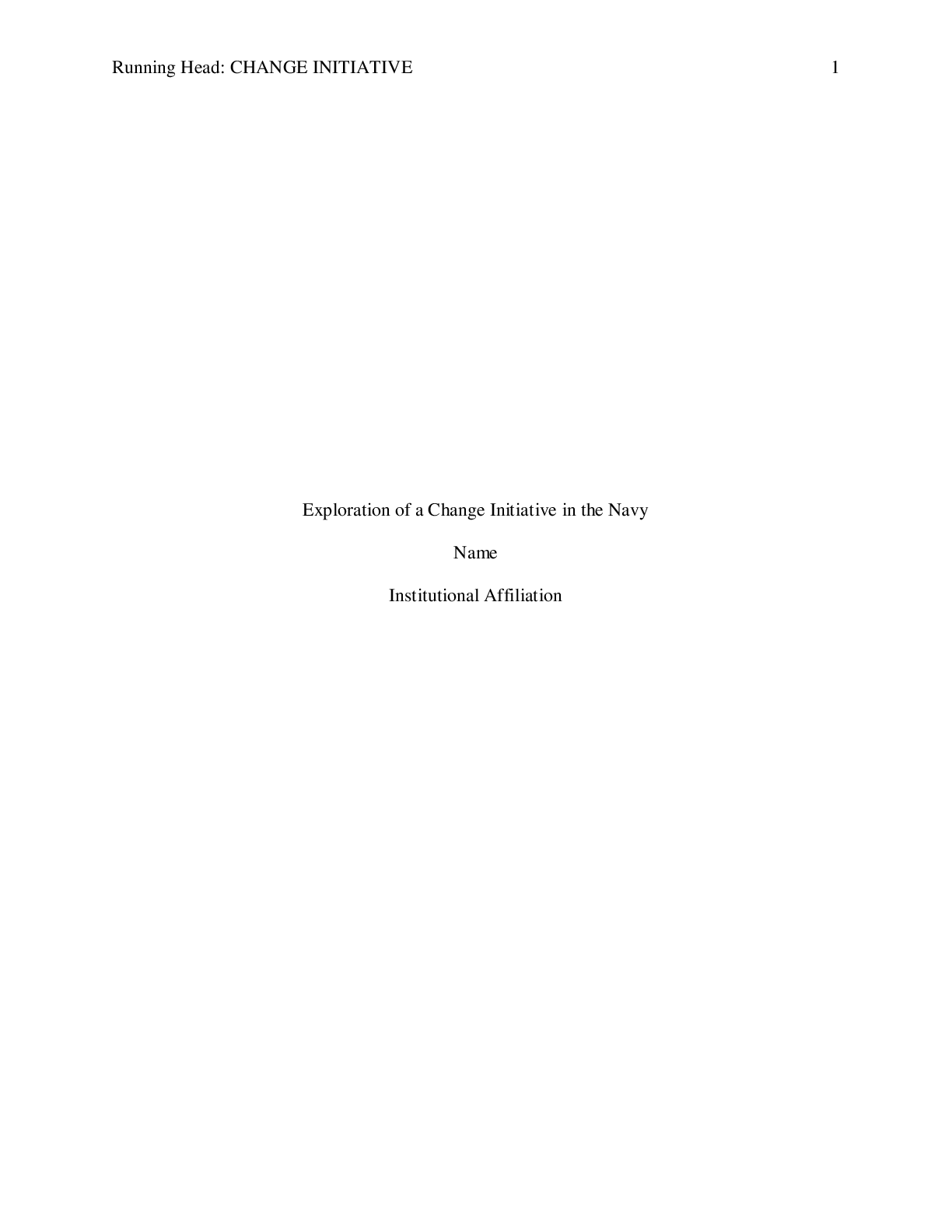 Preview image for Organizational Change Final Paper